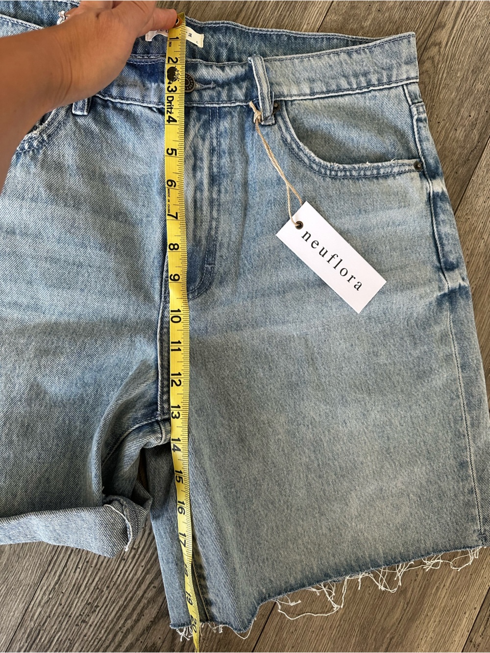Neuflora Juniper Shorts - Light Wash Denim Jean Shorts - Women's